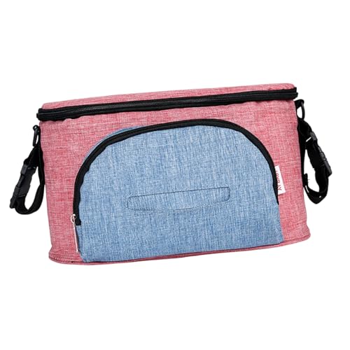 THINCAN Universals Kinderwagen Organisatoren Mit Becher Halters Abnehmbarer Schultergurt Für Die Meisten Haustier Kinderwagen Zubehör Geeignet von THINCAN