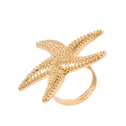 THINCAN Verstellbare Perlen Knöchel Ringe Gold Ton Hohl Gefiederte Ringe Fingerschmuck Für Frauen Mädchen Offener Blumenfinger von THINCAN