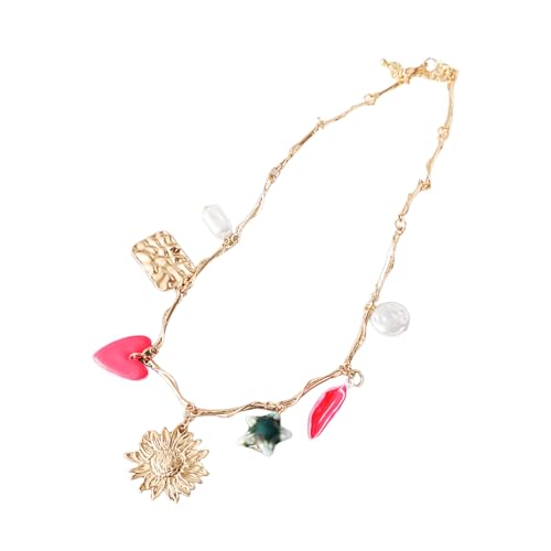 THINCAN Vintage Inspirierte Imitation Perlen Halskette Atmungsaktive Legierung Designs Geeignet Für Hochzeiten Büropartys Retro Perlen Anhänger Halskette Schmuck von THINCAN