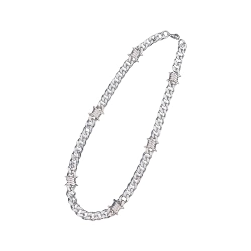 Thorn Cuban Link Halskette Armband Für Männer Und Frauen Die Einzigartige Schmuck In Robusten Legierungsmaterialien Individuality Expression Halskette Schätzen von THINCAN