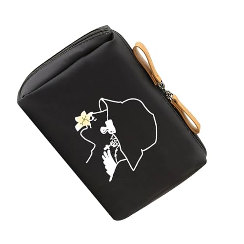 Tragbare Kosmetikbeutel Gedruckte Hautpflege Organisatoren Reisen Make Up Tasche Reißverschlüsse Schöne Toilettenmünzen Geldbeutel Toilse Gedrucktes Make Up Waschen Ästhetischer Kosmetiklager von THINCAN