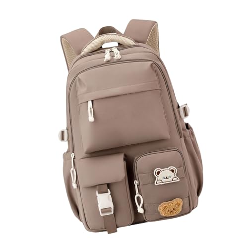 Trendige Modestudentin Rucksack Nylon Konstruktion Multi Taschenlager Komfortable Gepolsterte Bands Täglich Verwenden Trendy Damen Nylon Rückzug von THINCAN