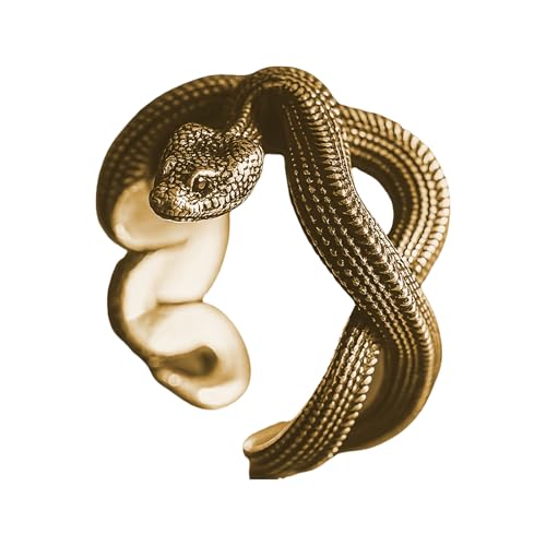 Trendige Offene Ringe Mit Unverwechselbarer Handwerkskunst Und Komfortable Anpassungsringe Schlangenfinger Schmuck Legierung Textur Frauen Statement Statement von THINCAN