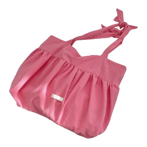 Trendy Große Kapazitäts Leinwand Umhängetasche Mit Einzigartigem Rüschendesign Unterarmtaschen Casual Handtasche Für Mode Frauen Frauenhandtasche von THINCAN