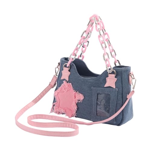 Trendy Jeans Crossbody Bags Leichte Achselhaltertasche Täglich Benutzen Praktische Umhängetaschen Mehrzweckabendsetaschen Stilvolle Tasche Für Frauen von THINCAN