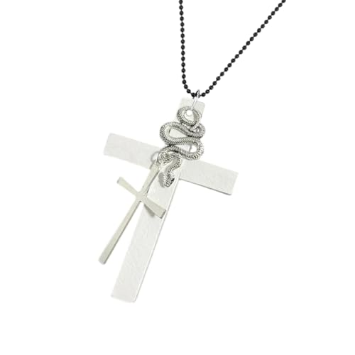 Unisex Kreuzt Charme Anhänger Halskette Mit Robustem Glas Spezialgeschenke Accessoire Für Religiöse Anlässe Tägliche Verwendung Party Kette Halskette von THINCAN
