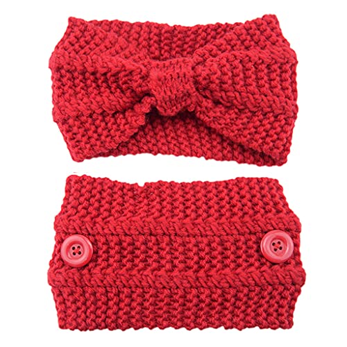 Winter Gestricktes Haarband Elastizität Bögen Knotted Stirnband Winter Kopfgeschoss Außenohrwärmer Weicher Ohrschalter von THINCAN