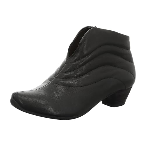 THINK! Damen AIDA leder gefütterte nachhaltige nachhaltige Stiefelette, 0000 SCHWARZ, 37 EU von Think!