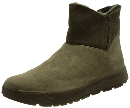 THINK! Damen COMODA chromfrei gegerbte Schurwolle Schneestiefel, 7000 Jade/Kombi, 38.5 EU von Think!