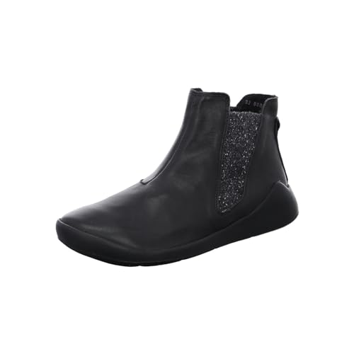 THINK! Damen DUENE Leder gefütterte nachhaltige Chelsea-Boots, 0000 SCHWARZ, 43 EU von Think!