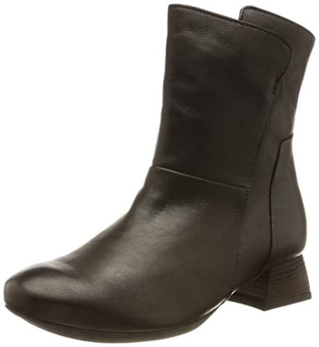 THINK! Damen Delicia chromfrei gegerbte Leder gefütterte Stiefelette, 0010 SCHWARZ, 35 EU von Think!