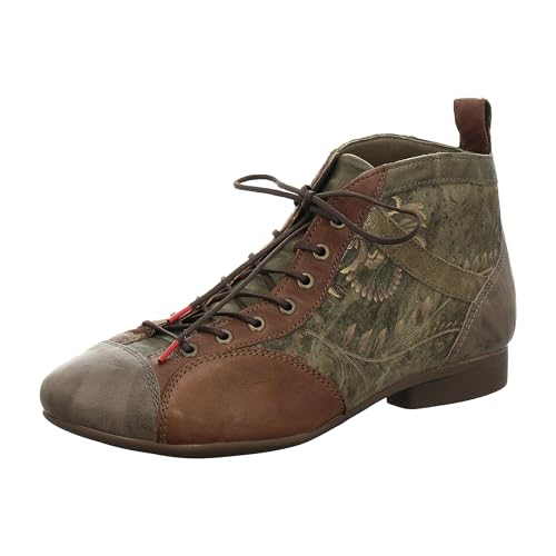 THINK! Damen GUAD2 Leder gefütterte nachhaltige Boots, 9010 MOOS/Kombi, 39.5 EU von Think!
