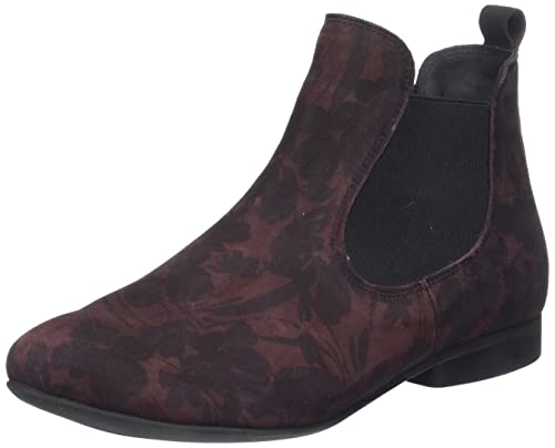 THINK! Damen Guad nachhaltige Leder gefütterte Chelsea-Boots, 5020 Wine, 37.5 EU von Think!