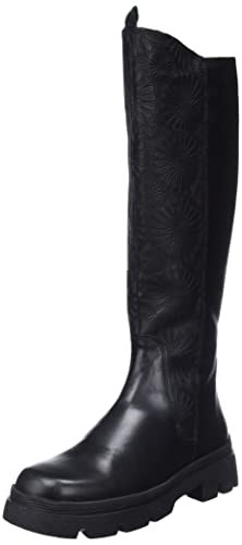 THINK! Damen KANGAE chromfrei gegerbte nachhaltige Stiefel, 0000 SCHWARZ, 41 EU von Think!