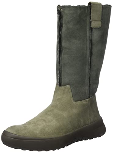 THINK! Damen KUSABI chromfrei gegerbte Schurwolle Schneestiefel, 7000 Jade/Kombi, 42.5 EU von Think!