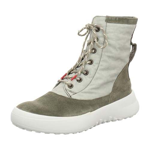 THINK! Damen KUSABI nachhaltige Lodenfutter Stiefelette, 7000 Salbei/Kombi, 39.5 EU von Think!