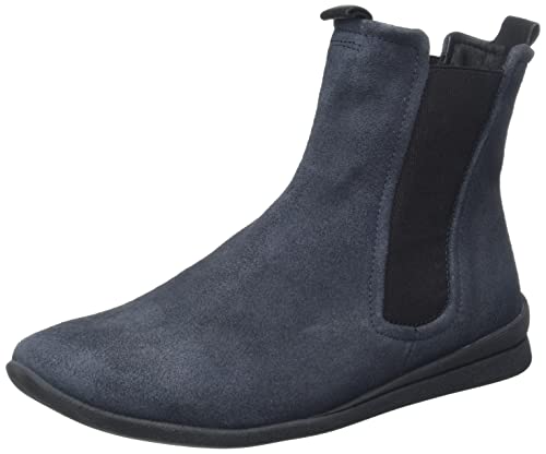 THINK! Damen SPUAT nachhaltige Leder gefütterte Chelsea-Boots, 8010 Navy/Kombi, 42 EU von Think!