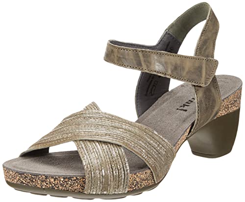 THINK! Damen Traudi, nachhaltige Slingback Sandale mit Absatz, 7010 Salbei/Kombi, 40 EU von Think!