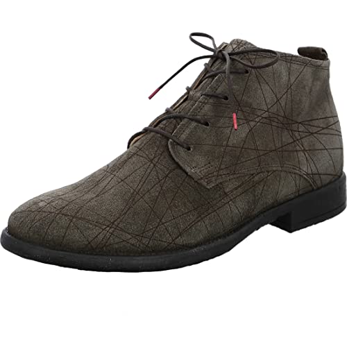 THINK! Herren CIVITA nachhaltige Leder gefütterte Stiefelette, 2000 Slate, 40.5 EU von Think!