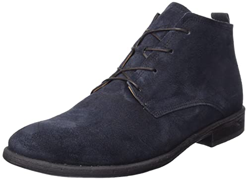 THINK! Herren CIVITA nachhaltige Leder gefütterte Stiefelette, 8010 Navy, 40 EU von Think!