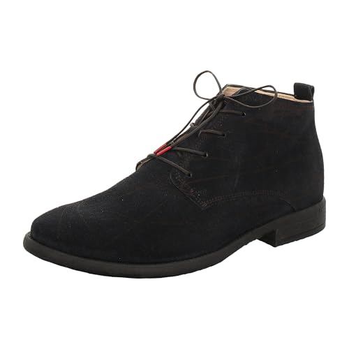 THINK! Herren CIVITA nachhaltige Leder gefütterte Stiefelette, 8010 Navy, 45.5 EU von Think!