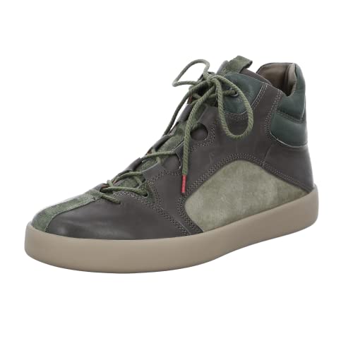 THINK! Herren JOEKING Leder gefütterte nachhaltige Boots, 7000 Olive/Kombi, 42 EU von Think!