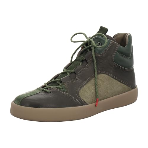 THINK! Herren JOEKING Leder gefütterte nachhaltige Boots, 7000 Olive/Kombi, 42 EU von Think!