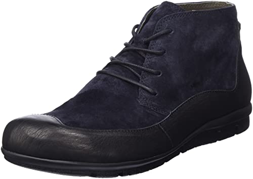 THINK! Herren King chromfrei gegerbte nachhaltige Stiefelette, 0000 SCHWARZ/Kombi, 44 EU von Think!