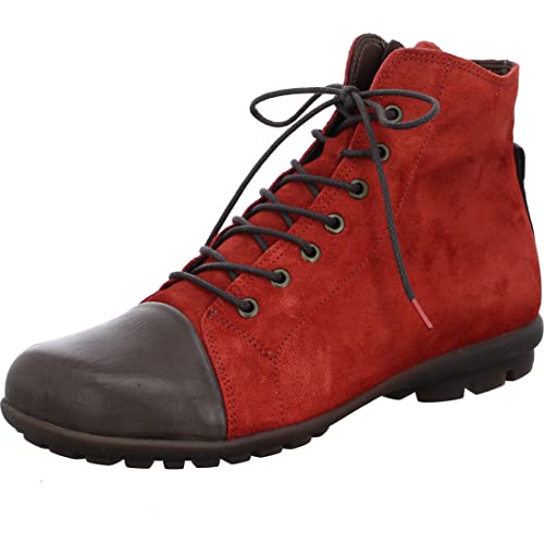 THINK! Herren Kong Leder gefütterte nachhaltige Stiefelette, 5000 Fragola/Kombi, 42.5 EU von Think!