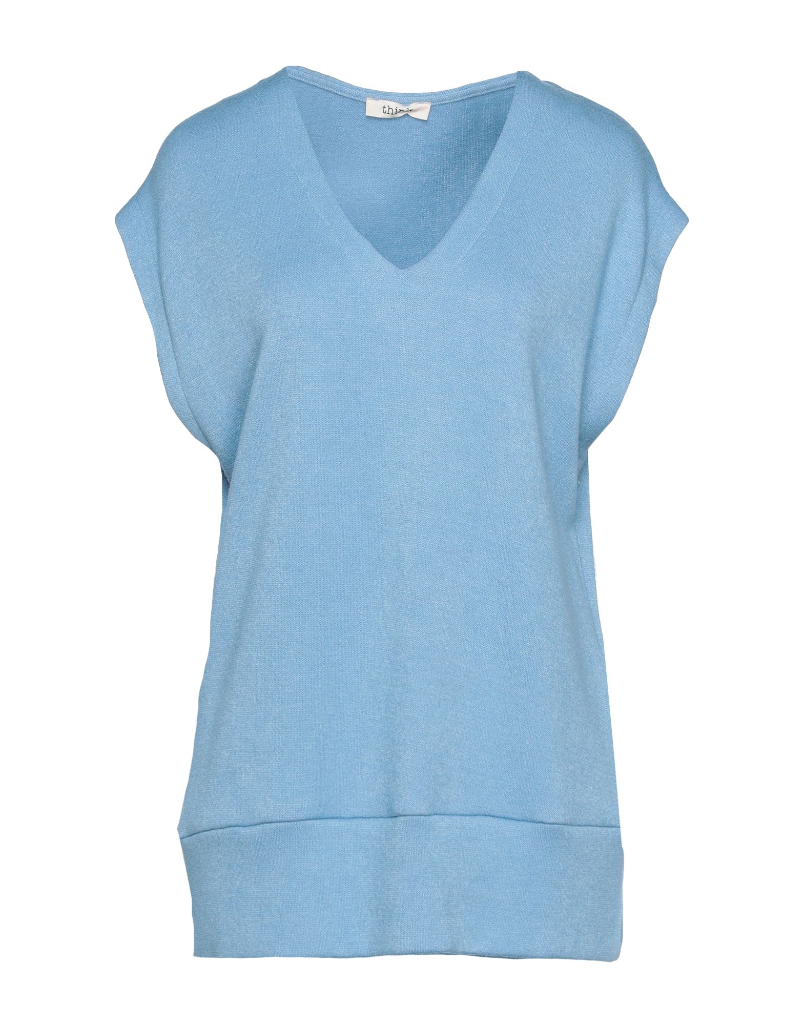 THINK Pullover Damen Himmelblau von THINK