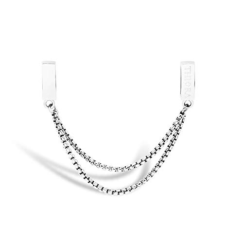 THIORA Charmband Charms | 'Harmonie' Anhänger | Harmony Premium Charm | Mesh Armband Charm (Silber) von THIORA