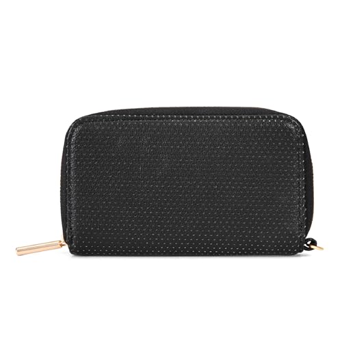 THIRTY-ONE Gifts Slim Wallet, Small Clutch Wallet for Women, Phone Holder Wallet with Card and Bill Slots, Schwarz perforiert, Small, Schlanke Brieftasche von Thirty-One