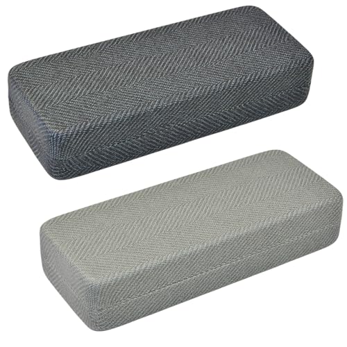 THIVENNY Brillenetui,2 Stücke Brillenetui Hardcase Graue PU Leder Abdeckung, Brillenhülle für Herren Damen,Brillen Etui Hart Glasses Case,Sonnenbrillen Etui THIVENNY Brillenetui,2 Stücke Brillenetui Hardcase Graue PU Leder Abdeckung, Brillenhülle für Herren Damen,Brillen Etui Hart Glasses Case,Sonnenbrillen Etui von THIVENNY