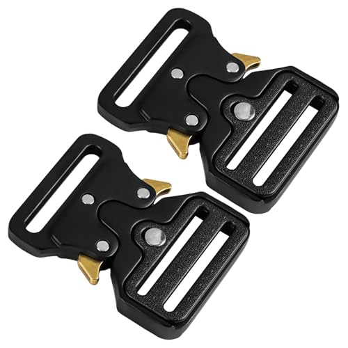 THKO Gürtelschnalle 40mm, 2er Set Metall Schnalle für Gürtel DIY Zubehör robust langlebig ideal für Lederarbeit Militärgürtel Handwerk Basteln Accessoire für Männer und Frauen von THKO