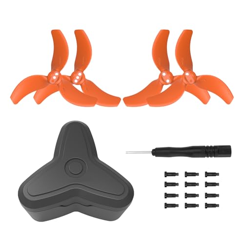 THLMT Propeller Tragetasche Kompatibel für DJI Avata 2, Drone Blade Reise Aufbewahrungstasche Koffer Tragetasche Schutztasche Box Organizer 3032S Paddel Aufbewahrungskoffer (Orangefarbener Satz) von THLMT