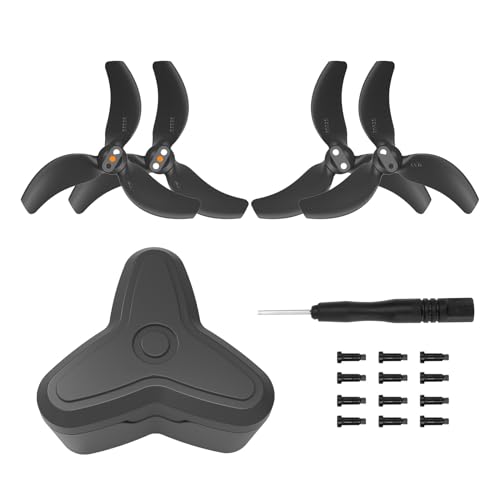 THLMT Propeller Tragetasche Kompatibel für DJI Avata 2, Drone Blade Reise Aufbewahrungstasche Koffer Tragetasche Schutztasche Box Organizer 3032S Paddel Aufbewahrungskoffer (Schwarzes Set) von THLMT