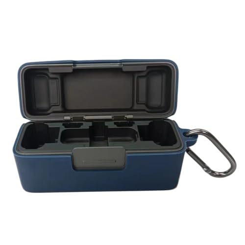 THLMT Schutzhülle für DJI Mic 2, drahtloses Mikrofon Aufbewahrungstasche Schutzhülle für Mikrofon Shell Pouch Box Schutz Portable Mikrofonhalter Organizer (Blau) von THLMT