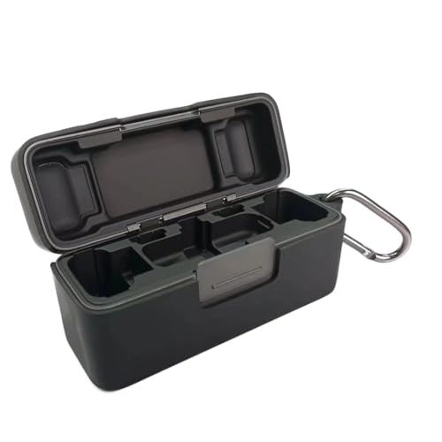 THLMT Schutzhülle für DJI Mic 2, drahtloses Mikrofon Aufbewahrungstasche Schutzhülle für Mikrofon Shell Pouch Box Schutz Portable Mikrofonhalter Organizer (Schwarz) von THLMT