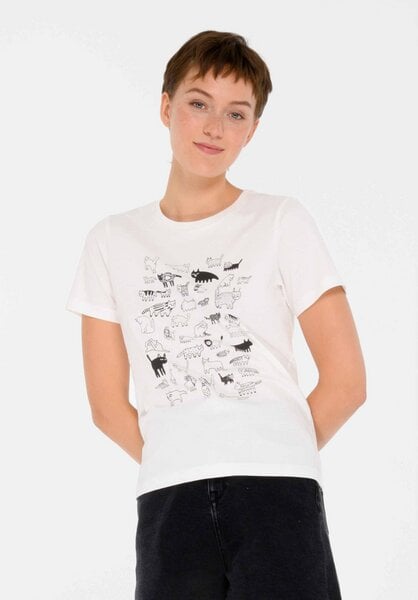 ThokkThokk Damen Print T-Shirt CATS aus Biobaumwolle von THOKKTHOKK