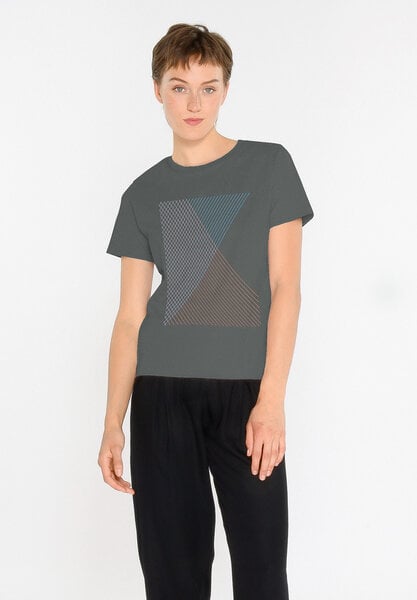 ThokkThokk Damen Print T-Shirt SPACEGRID aus Biobaumwolle von THOKKTHOKK