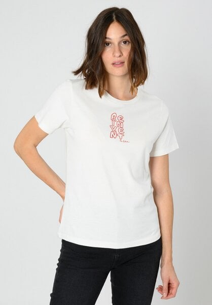 ThokkThokk Damen T-Shirt TT85 REINVENT EMBROIDERY aus Biobaumwolle mit Stickerei von THOKKTHOKK