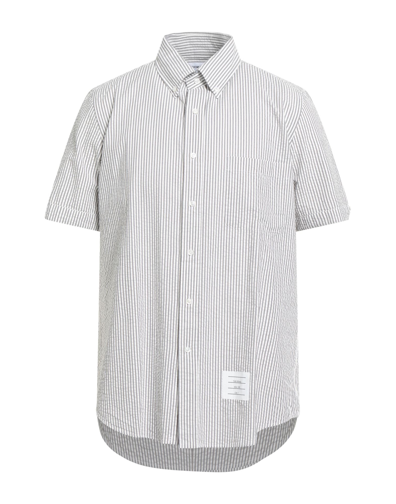 THOM BROWNE Hemd Herren Grau THOM BROWNE Hemd Herren Grau von THOM BROWNE