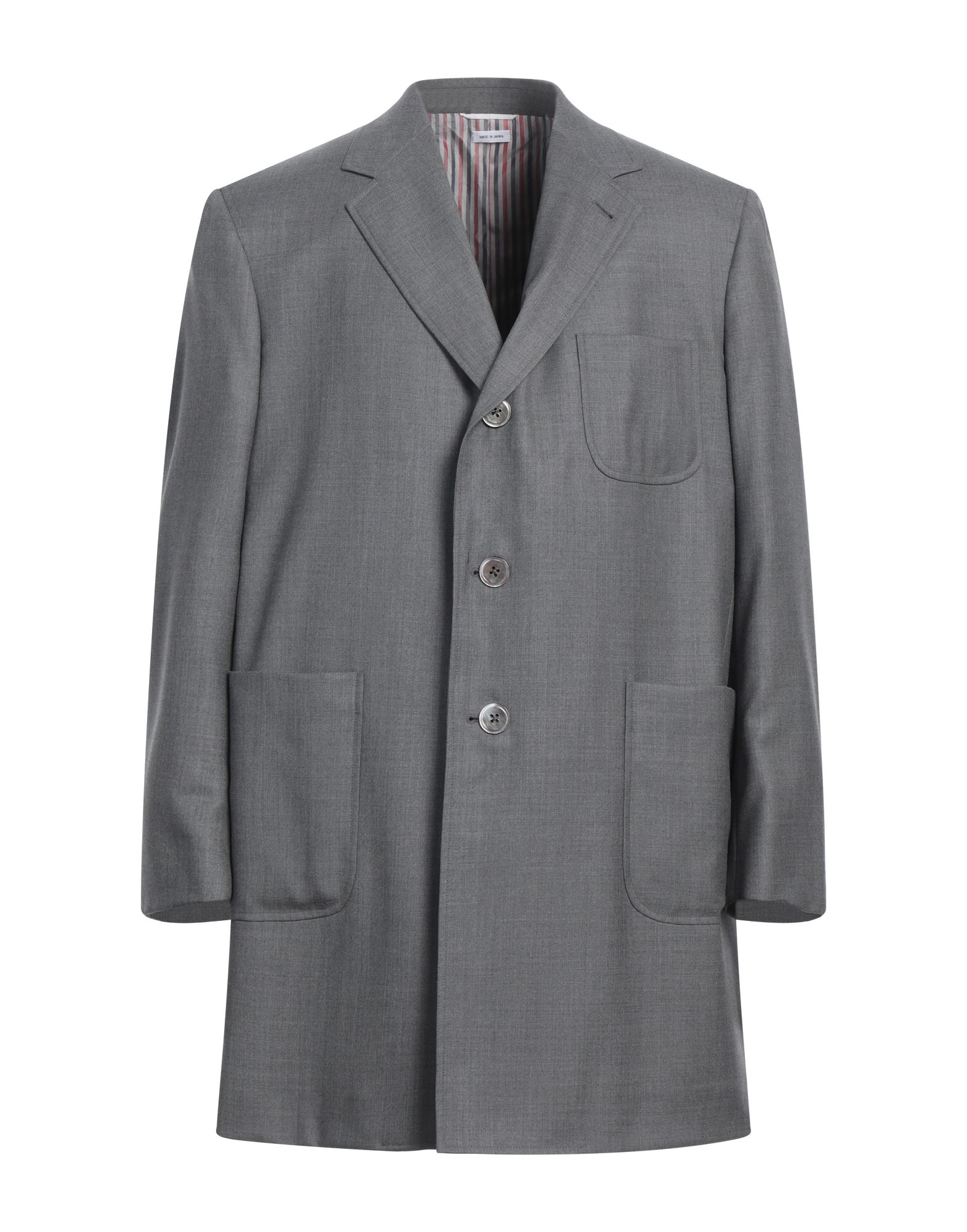 THOM BROWNE Jacke, Mantel & Trenchcoat Herren Grau von THOM BROWNE