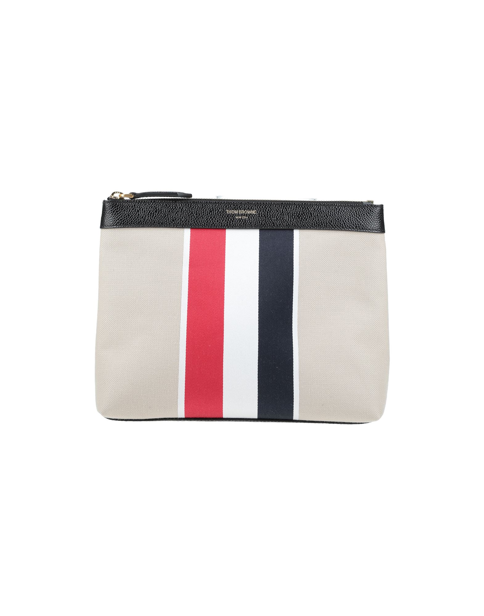 THOM BROWNE Kosmetiktäschchen Herren Beige von THOM BROWNE
