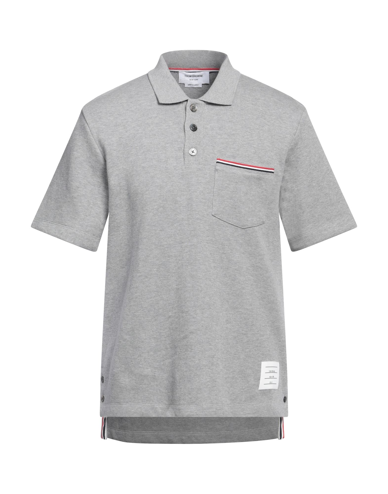 THOM BROWNE Poloshirt Herren Hellgrau von THOM BROWNE