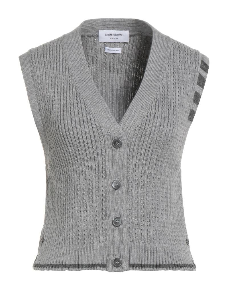THOM BROWNE Strickjacke Damen Hellgrau von THOM BROWNE