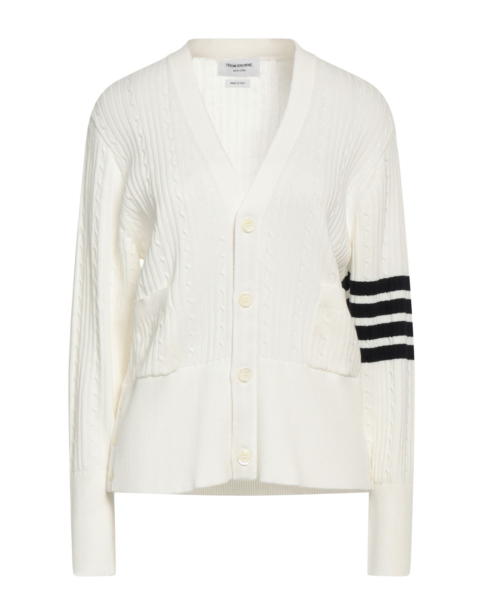 THOM BROWNE Strickjacke Damen Weiß von THOM BROWNE