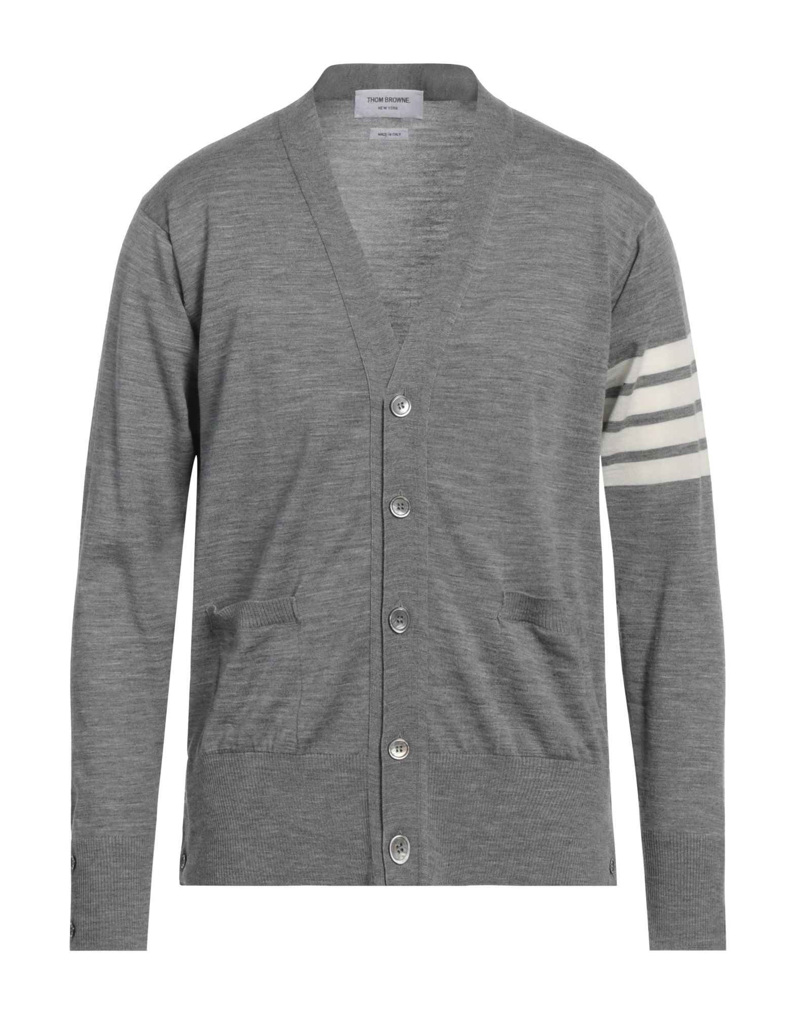 THOM BROWNE Strickjacke Herren Hellgrau THOM BROWNE Strickjacke Herren Hellgrau von THOM BROWNE