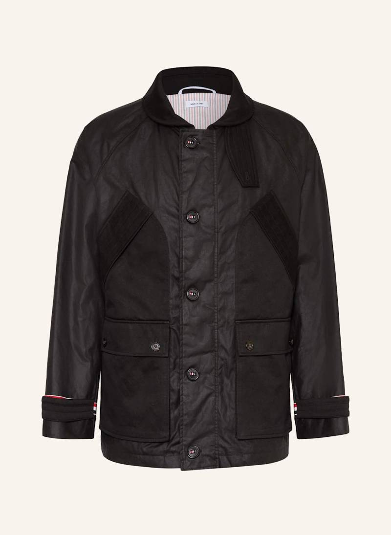 Thom Browne. Fieldjacket schwarz von THOM BROWNE.