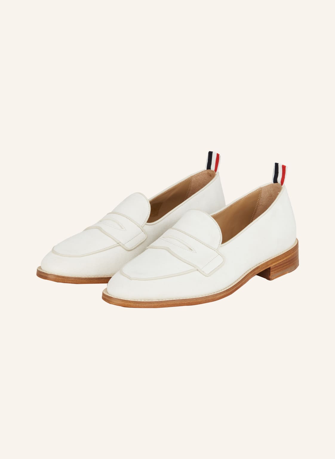 Thom Browne. Penny-Loafer weiss von THOM BROWNE.